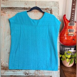 By Etcetera “Jezebel” Knit Top — Turquoise — Size M — NWT